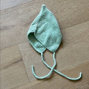 Charming Mint Green Kids Hand Knitted Hat
